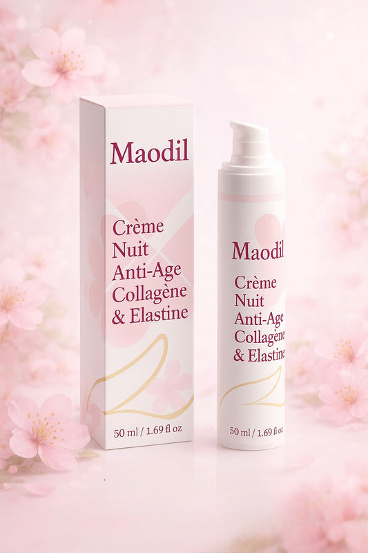 Crème de nuit anti-âge au collagène