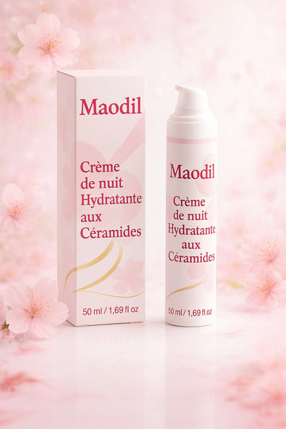 Crème de nuit hydratante aux céramides