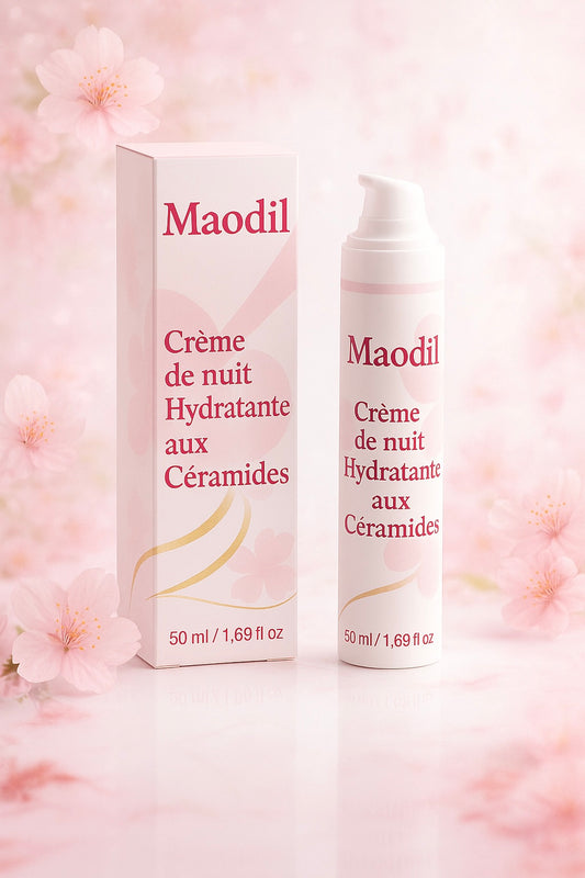 Crème de nuit hydratante aux céramides