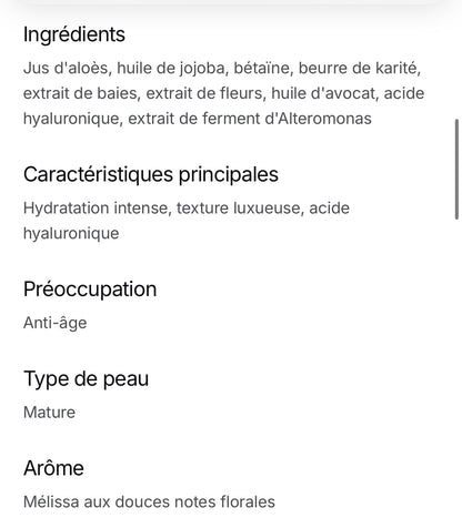 Crème de jour anti-âge Acide Hyaluronique