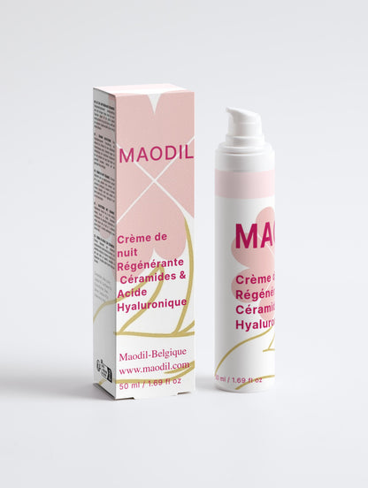 Crème de nuit hydratante aux céramides